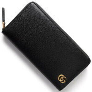 Gucci GG Marmont Long Wallet Round Zipper Black